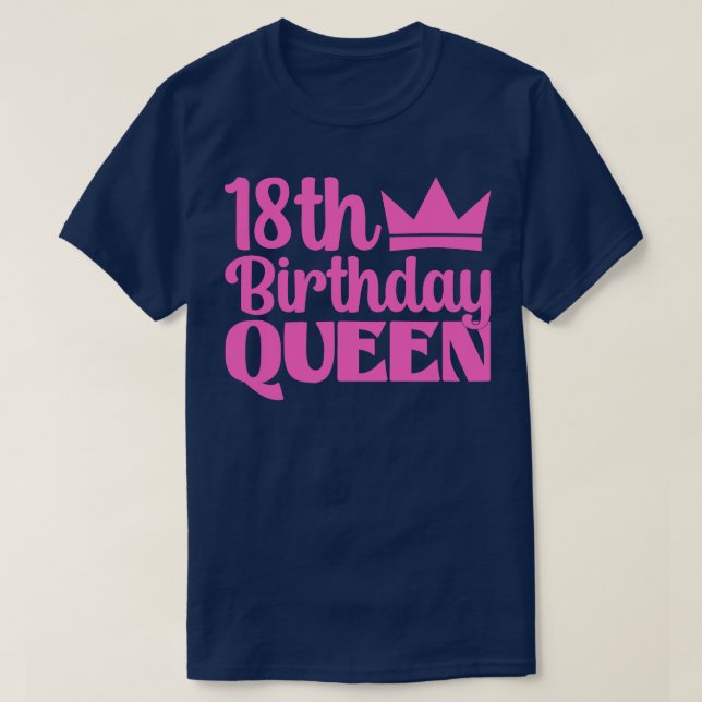 18th Birthday Queen T-Shirt (Design Front)