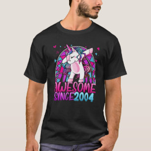 18Th Birthday Rainbow 18 Year Old Dabbing Unicorn T-Shirt