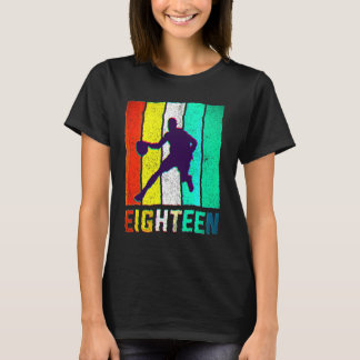 18th Birthday Retro  Basketball  18 Years Old T-Shirt