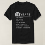 18th Birthday Shirt 18 Years Old Anniversary Gifts<br><div class="desc">18th Birthday Shirt. A Funny Gift for Birthday,  Anniversary Celebration,  Father's Day,  Mother's Day or any Occasion.</div>