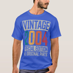 18th Birthday Shirt Vintage 2004 Born in 2004 18 B