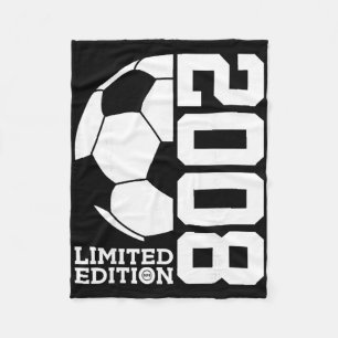 18th Birthday Soccer Limited Edition 2008 Fleece Blanket