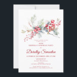 18th Birthday Surprise Party Greenery Red Berry Invitation<br><div class="desc">Invite your guests to a special winter birthday surprise party with this elegant red berry and greenery floral design. Deep red berries are nestled in leaves and branches. Red text adds to the festive mood. This item is part of the Winter Berry Collection. It contains templates you can use to...</div>
