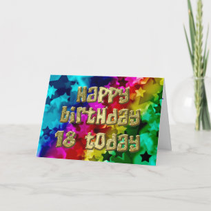 18th Bright stars birthday card