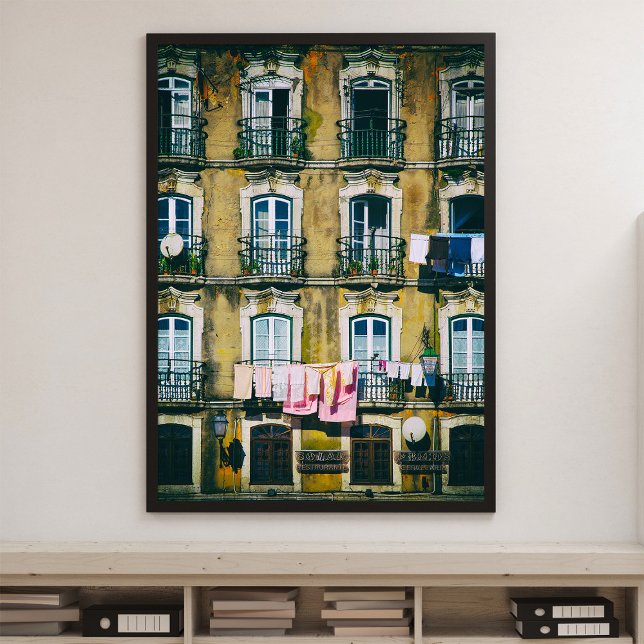 18th c rundown building in Alfama district. Lisbon Photo Print (Creator Uploaded)