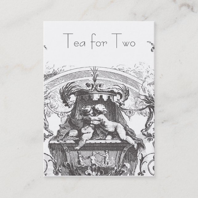 18th Century Cherub Rococo Business Card (Front)