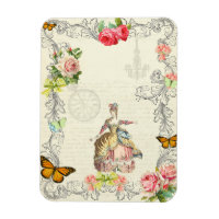 18th century fashion magnet vintage collage