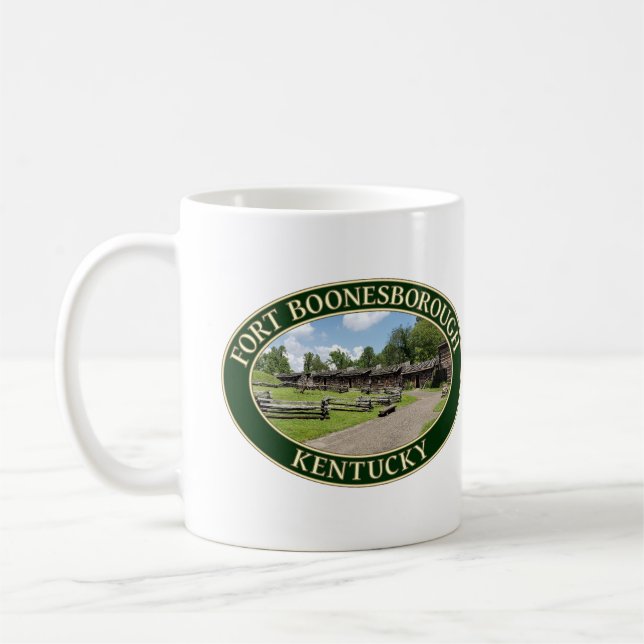 18th Century Fort Boonesborough, Kentucky Coffee Mug (Left)