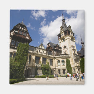 18th Century Peles Castle, Sinaia, Romania, 2 Magnet