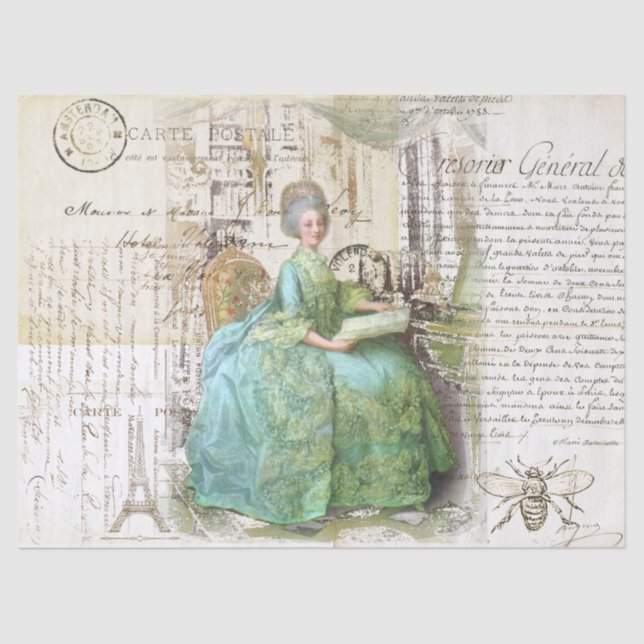 18th Century Royal Ephemera Tissue Paper (Front)