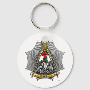 18th Degree: Knight of the Rose Croix Keychain