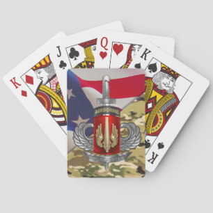 18th Field Artillery Brigade Afghanistan Veteran Playing Cards