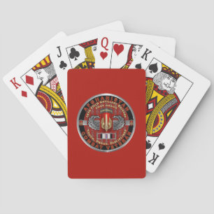 18th Field Artillery Brigade Afghanistan Veteran Playing Cards