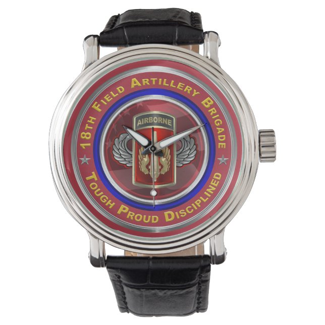 18th Field Artillery Brigade Airborne Keepsake Watch (Front)