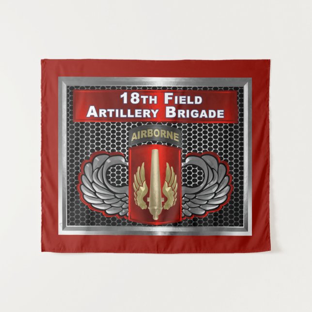 18th Field Artillery Brigade (AIRBORNE) Tapestry (Front (Horizontal))