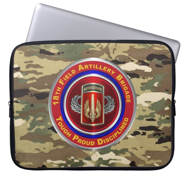 18th Field Artillery Brigade Laptop Sleeve (Front)