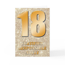 18th Happy Birthday Card