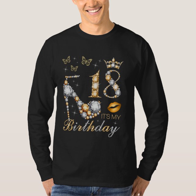 18th It's My Birthday Party 18 Years Old 18th B-da T-Shirt (Front)