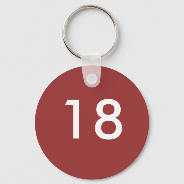 18th keychain (Front)