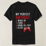 18th Perfect Birthday Gamer Gaming 18 Years Old T-Shirt<br><div class="desc">Are you a gamer? Get this gaming birthday gift with a funny saying,  a Funny gift idea for children,  boys,  or any friend who loves gaming,  as a Birthday,  Father's day gift,  Valentine's Day Gift,  Mother's Day Gift.</div>