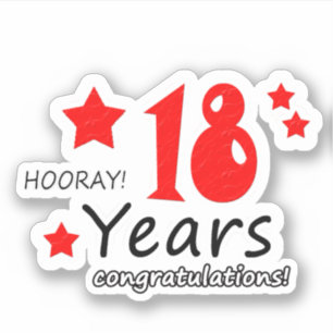 18th Wedding anniversary - 18 years Birthday
