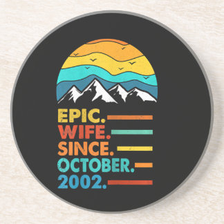 18th Wedding Anniversary Gift For Her 18 Years Coaster