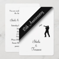 18th Wedding Anniversary Invitation