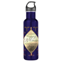 18th Wedding Anniversary Porcelain Cat's Eye & Blu