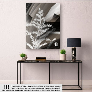18x24"Terra’s Tender Whisper Abstract Brown Flower Canvas Print