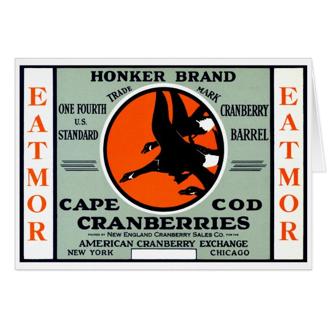 1900 Honker Brand Cranberries (Front Horizontal)