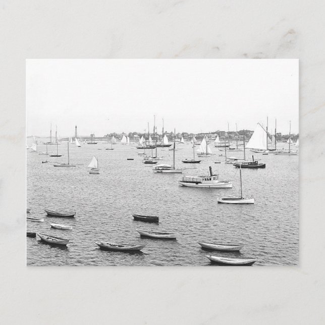 1900 Marblehead Harbour Massachusetts Postcard (Front)