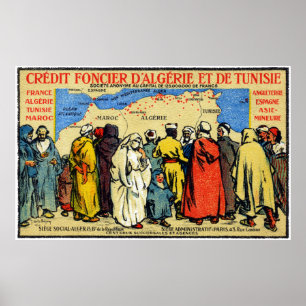 1900 North African Credit Union Poster