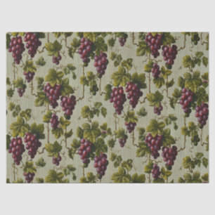 1900 Vintage Grapes Fruit Botanical Design Tissue Paper