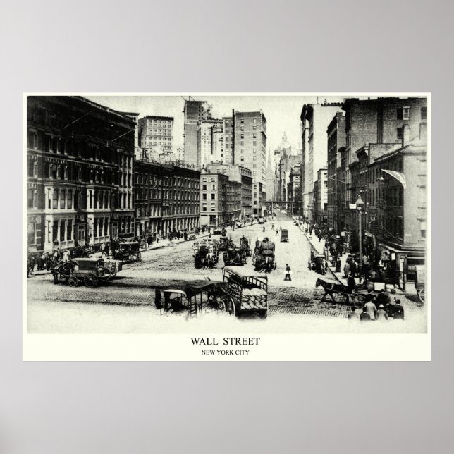 1900 Wall Street Poster (Front)