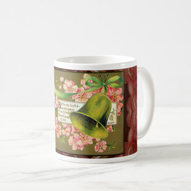 1900s CHRISTMAS POSTCARD ART Coffee Mug (Front Right)