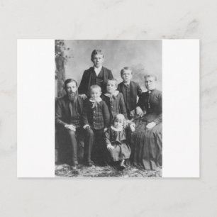1900's Family Portrait Postcard