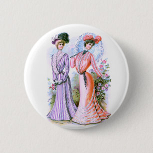 1900s Fashion Dresses 2 Inch Round Button