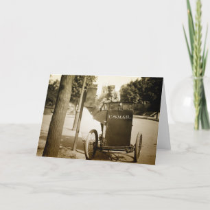 1900s Mail Man Card