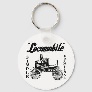 1901 Locomobile automobile ad Keychain