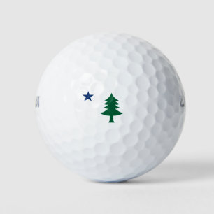 1901 Maine Flag Golf Balls