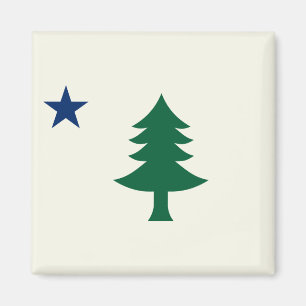 1901 Maine Flag Magnet