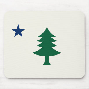1901 Maine Flag Mouse Pad