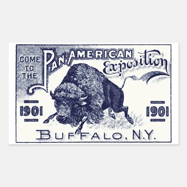 1901 Pan-American Expo Sticker (Front)