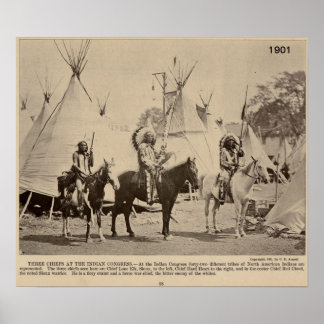 1901 red cloud Print