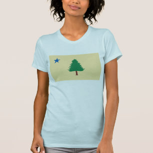 1901) T-shirts du Maine Flag (