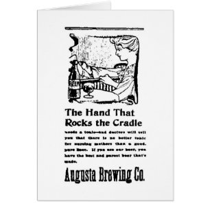 1902 Beer Tonic for Mom Illustration Card