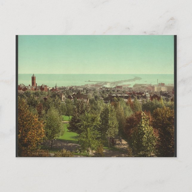 1902 Duluth, MN from Cascade Park Postcard (Front)