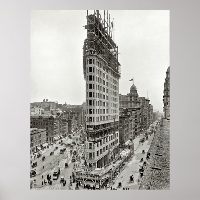 1902 FLATIRON BUILDING CONSTRUCTION POSTER (Front)