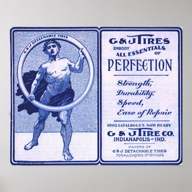 1902 G & J Tires ad print (Front)