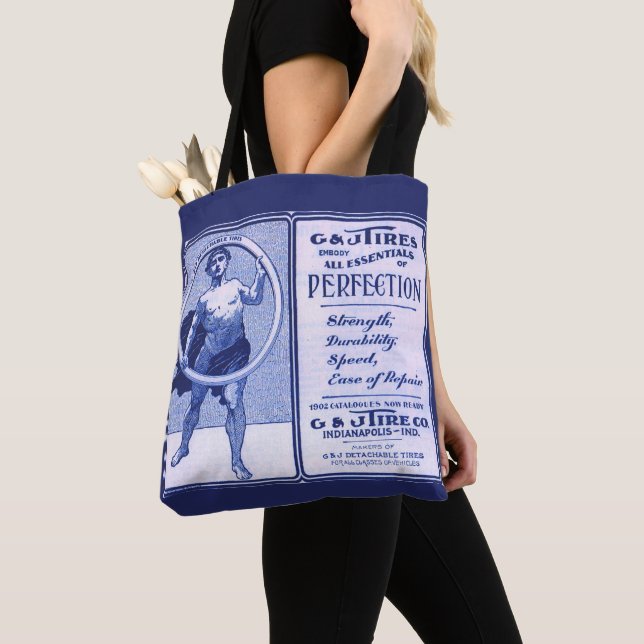 1902 G & J Tires ad print Tote Bag (Close Up)